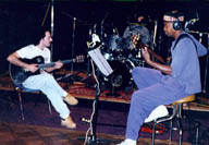Richard Bona, Dave Weckl, Gary Willis, Chad Wackerman, Andrea Marcelli, Alphonso Johnson, Mitchell Forman and Chema Vílchez recording in Los Ang
